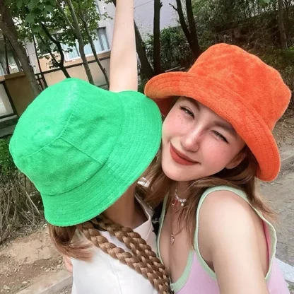 Solid Color Outdoor Bucket Hat - Image 3