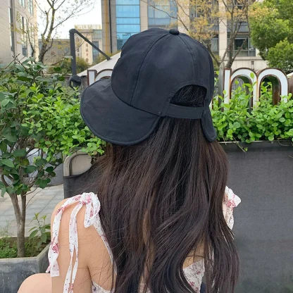 Ponytail Cap Bucket Hat