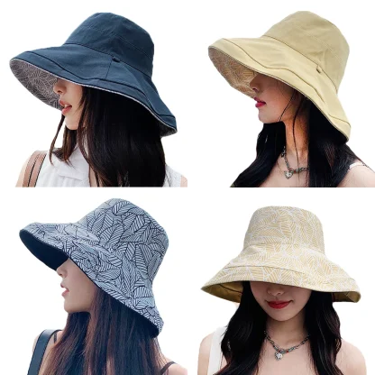 Wide Brim Sun Bucket Hat - Image 4