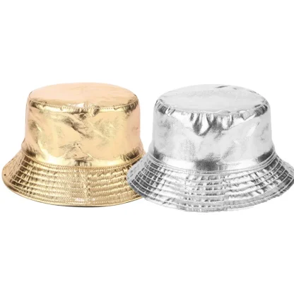 Metallic Reversible Bucket Hat