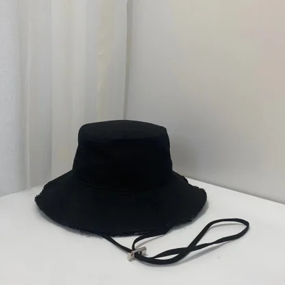 Frayed Edge Bob Bucket Hat - Image 5