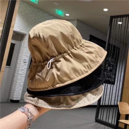 Chic Drawstring Bucket Hat - Image 3