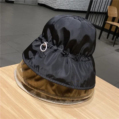 Chic Drawstring Bucket Hat - Image 4