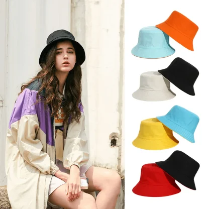Chic Reversible Bucket Hat - Image 4