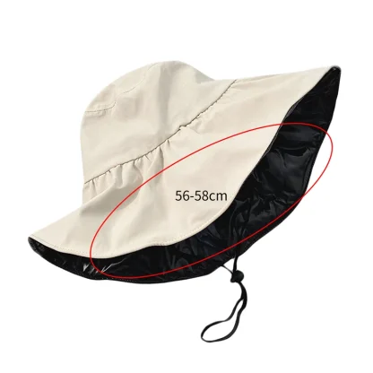 Sunshade Big Brim Bucket Hat - Image 7