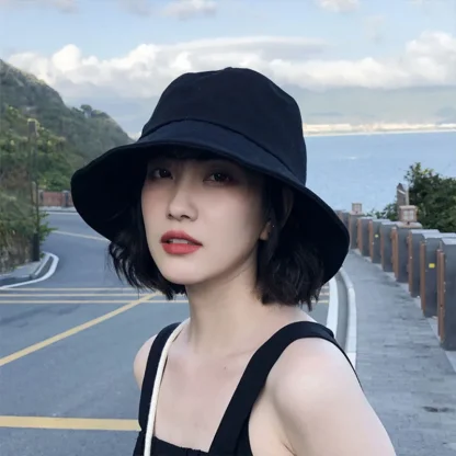 Chic Solid Color Bucket Hat