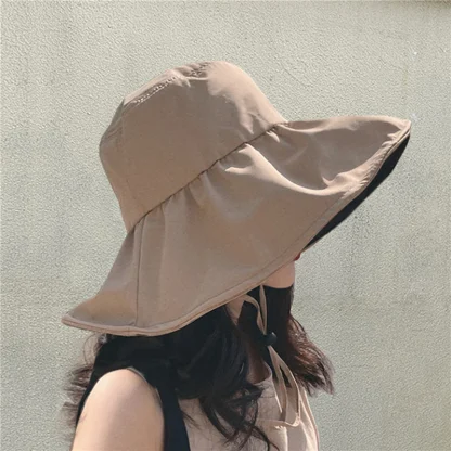 Sunshade Big Brim Bucket Hat - Image 2