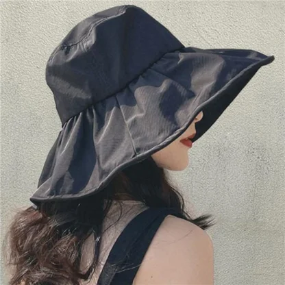 Sunshade Big Brim Bucket Hat - Image 3
