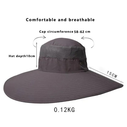 Wide Brim Camping Bucket Hat - Image 4
