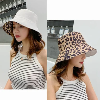 Beach Flat Top Sun Bucket Hat - Image 2