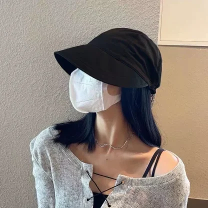 Denim Sun Visor Bucket Hat - Image 4