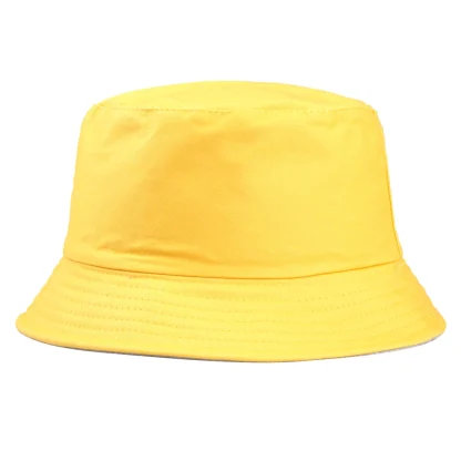 Trendy Solid Color Bucket Hat - Image 5