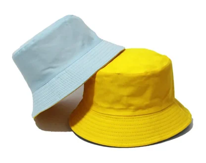 Trendy Black Two-Sided Bucket Hat - Image 7