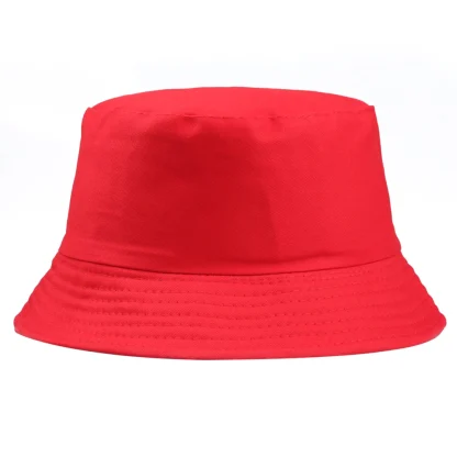 Trendy Solid Color Bucket Hat - Image 4
