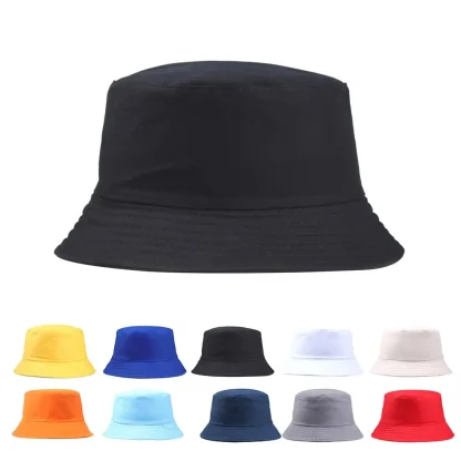 Trendy Solid Color Bucket Hat - Image 6