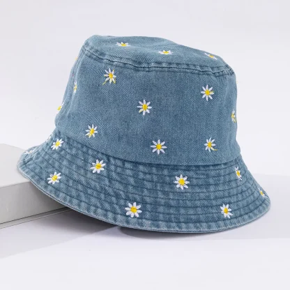 Daisy Sunshade Bucket Hat