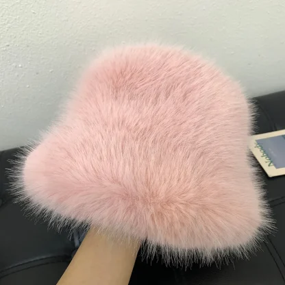 Cozy Chic Fluffy Bucket Hat - Image 6