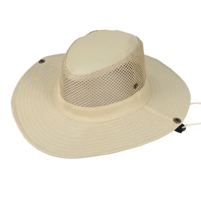 Stylish Mesh Ventilation Bucket Hat - Image 3