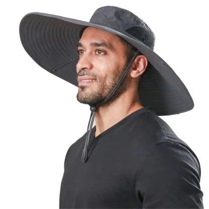 Fishing Wide Brim Bucket Hat