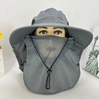 Adjustable Sun Protection Bucket Hat - Image 5
