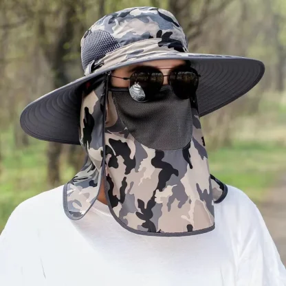 Adjustable Sun Protection Bucket Hat - Image 3