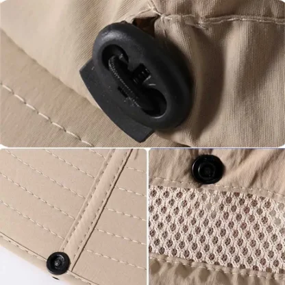 Foldable Big Brim Bucket Hat - Image 7
