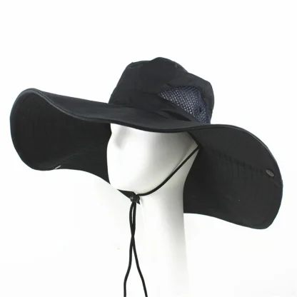 Fishing Wide Brim Bucket Hat - Image 5
