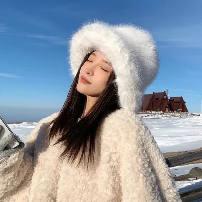 Cozy Chic Fluffy Bucket Hat - Image 4