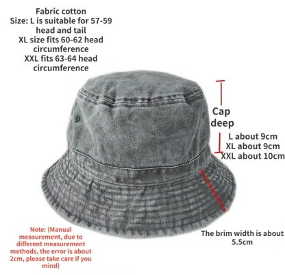 Stylish Large Size Bucket Hat - Image 7