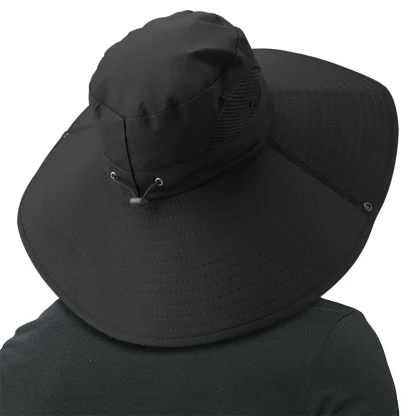 Fishing Wide Brim Bucket Hat - Image 3