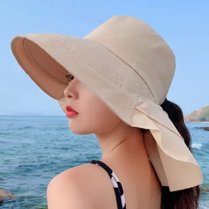 Ponytail Summer Bucket Hat