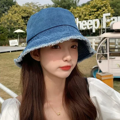 Trendy Sunshade Bucket Hat - Image 4