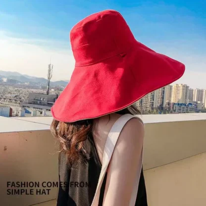 Foldable Summer Beach Bucket Hat - Image 5