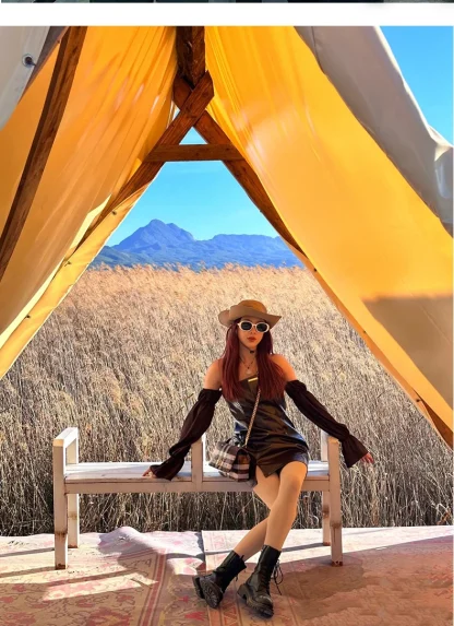Mesh Sun Protection Bucket Hat - Image 3