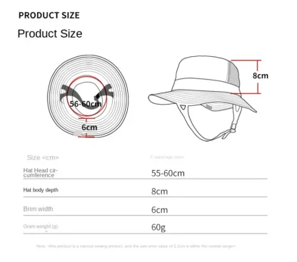 Chin Adjustable Summer Bucket Hat - Image 7