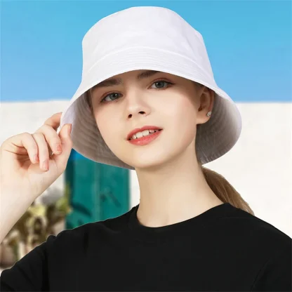 Simple Panama Bucket Hat - Image 3