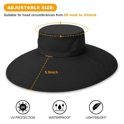 Fishing Wide Brim Bucket Hat - Image 7
