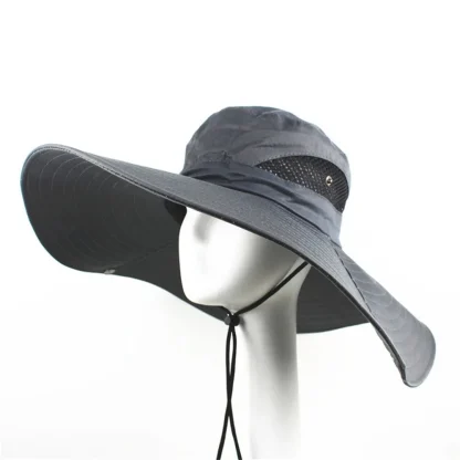 Fishing Wide Brim Bucket Hat - Image 4