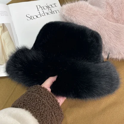 Luxury Fluffy Bucket Hat - Image 7