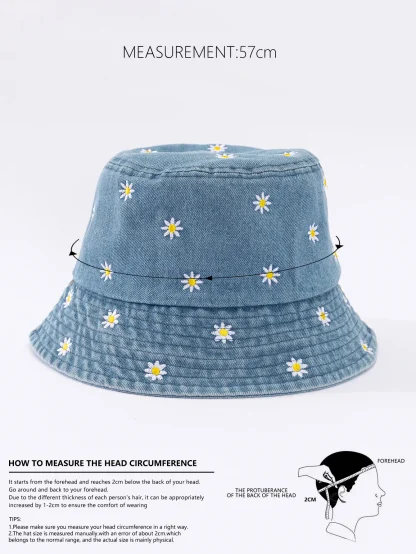 Daisy Sunshade Bucket Hat - Image 6