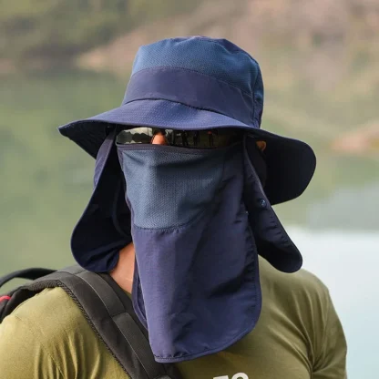 Adjustable Sun Protection Bucket Hat - Image 2