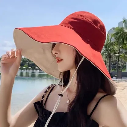 Foldable Summer Beach Bucket Hat - Image 6