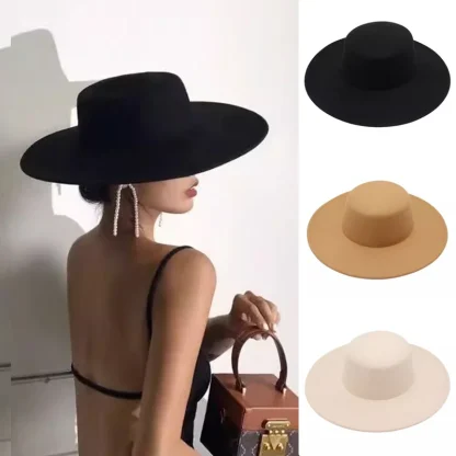 Wide Brim Jazz Bucket Hat - Image 6